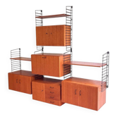 Vintage teak wall system by Musterring – modular design