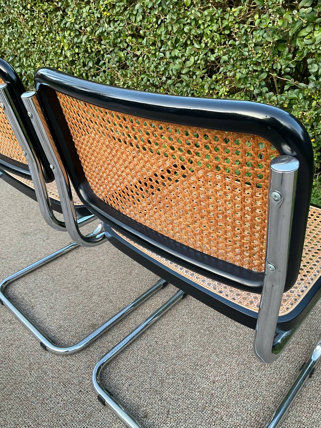Pair of Marcel Breuer Cesca B32 chairs