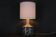 1970s Ceramic Table Lamp from Axella with Fabric Lampshade, Denmark