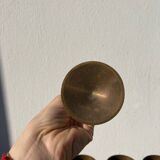 Copper brass stemmed glasses