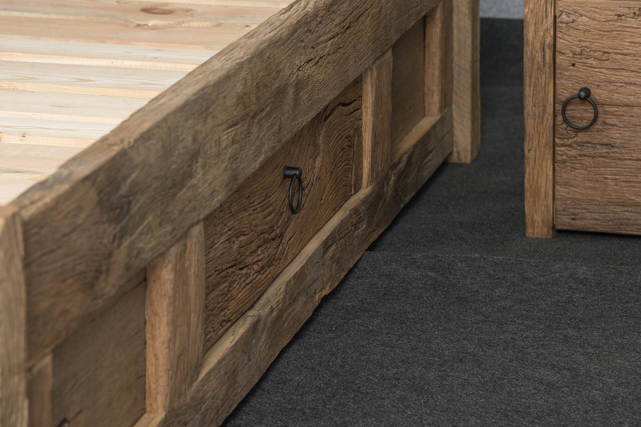 Rustic Oak Bed Frames