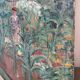 Country house with young man, signed Bernard Delafon