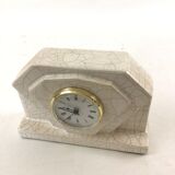 Clock Art deco in cracked earthenware