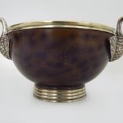 Ice bucket, Taittinger ice bucket in silver metal, art deco 1930