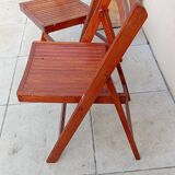 2 vintage folding chairs from the 1950s