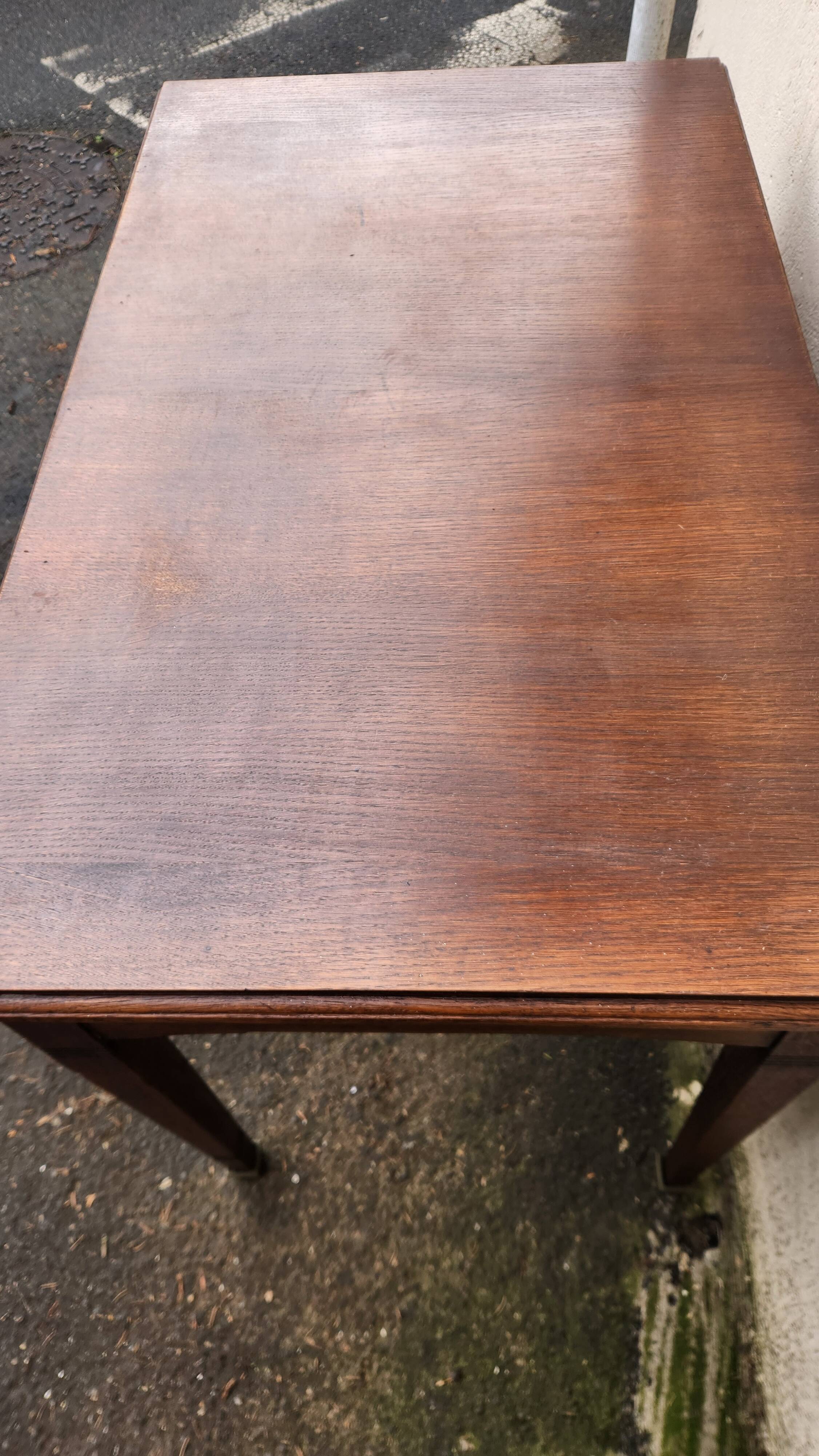 Vintage wooden desk from the 19th century, Louis XVI style.