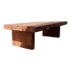 Table basse en bois massif – style brutaliste / wabi-sabi – fait main