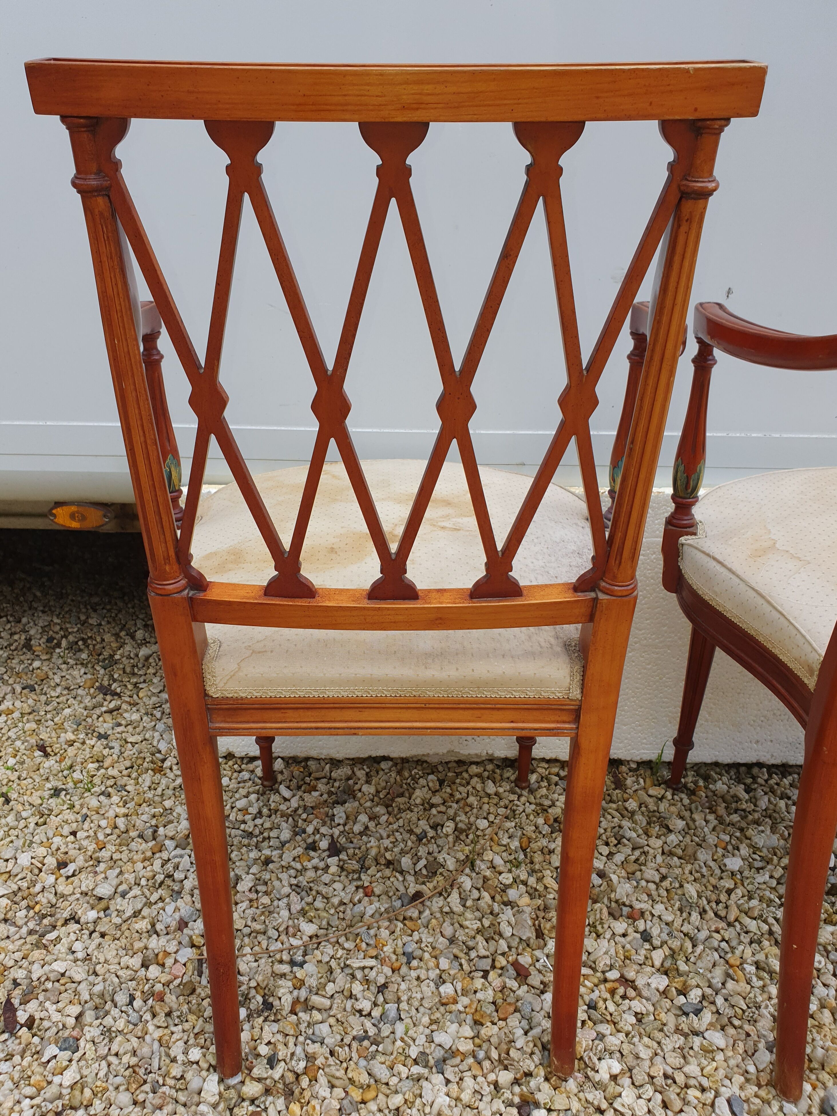 Paire de fauteuils art nouveau en acajou