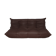 Togo 3 seater sofa in brown leather designed by Michel Ducaroy 1973