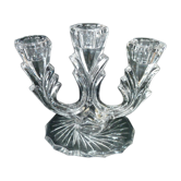 Bougeoir ,Chandelier with leaded crystal 3 branches