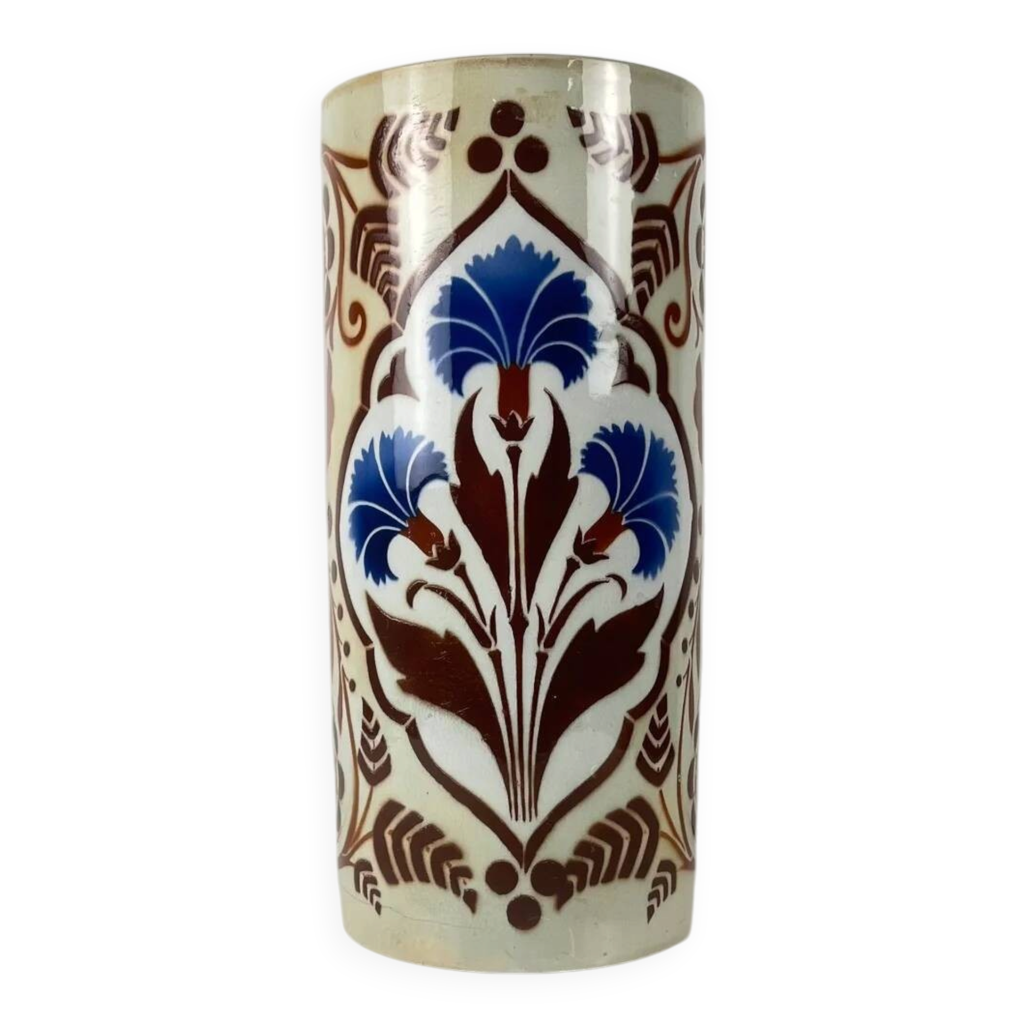 Large rolled vase "Damascus", KG Lunéville, 1910-1930