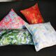 Set of "Rosa" velvet cushions