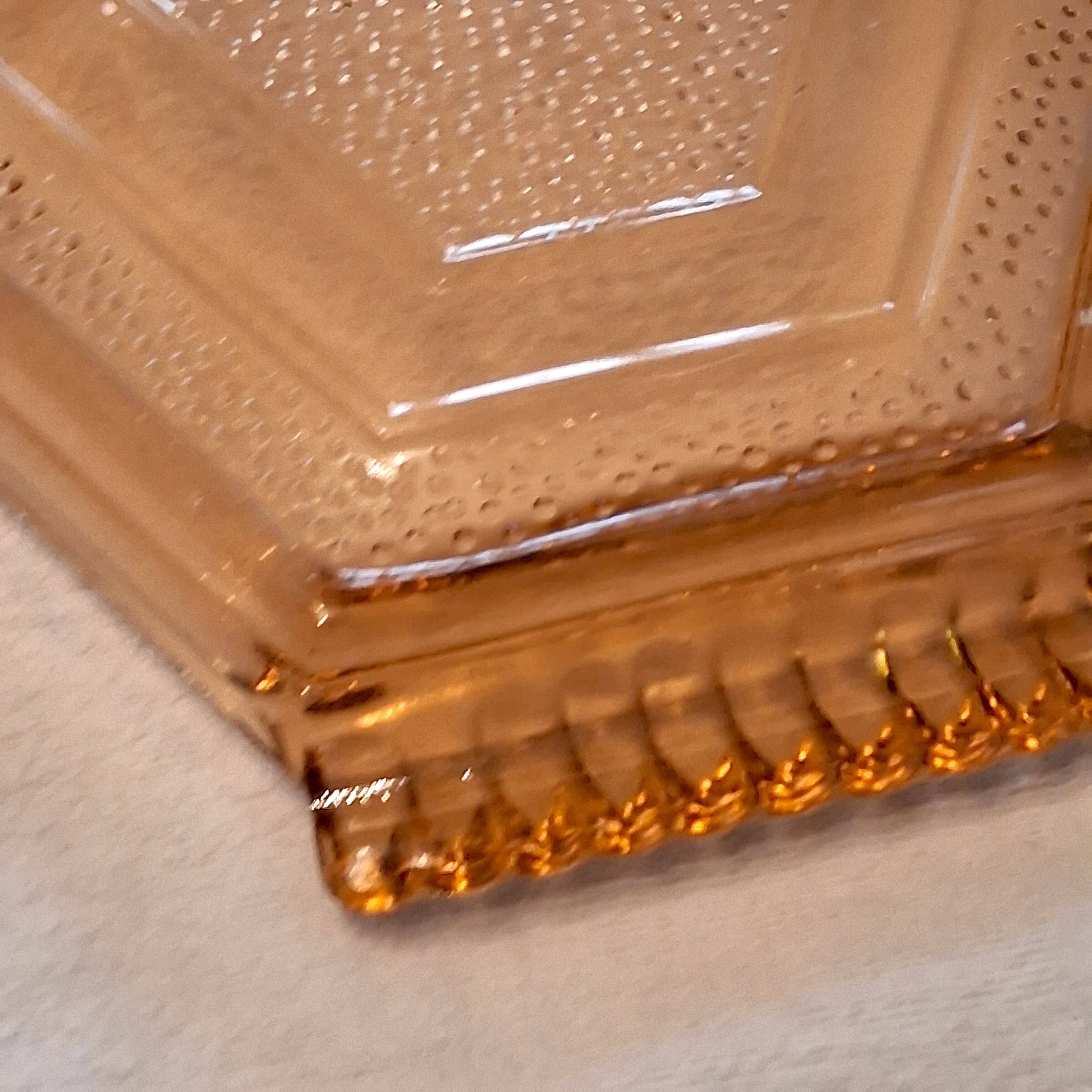 Art Deco style pink glass serving dish in very good condition.