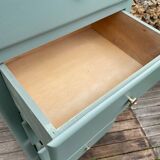 Vintage 1950 water green chiffonier