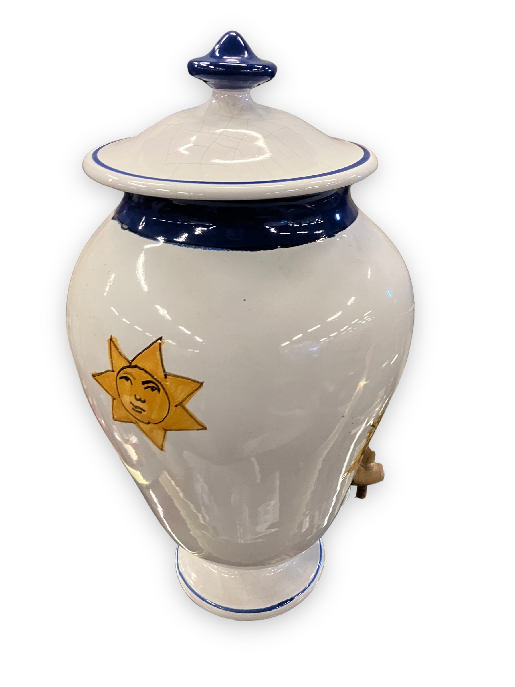 Water fountain in earthenware pattern sun christian dior