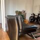 Sleeper/Daybed design in black leather Nicoletti Home