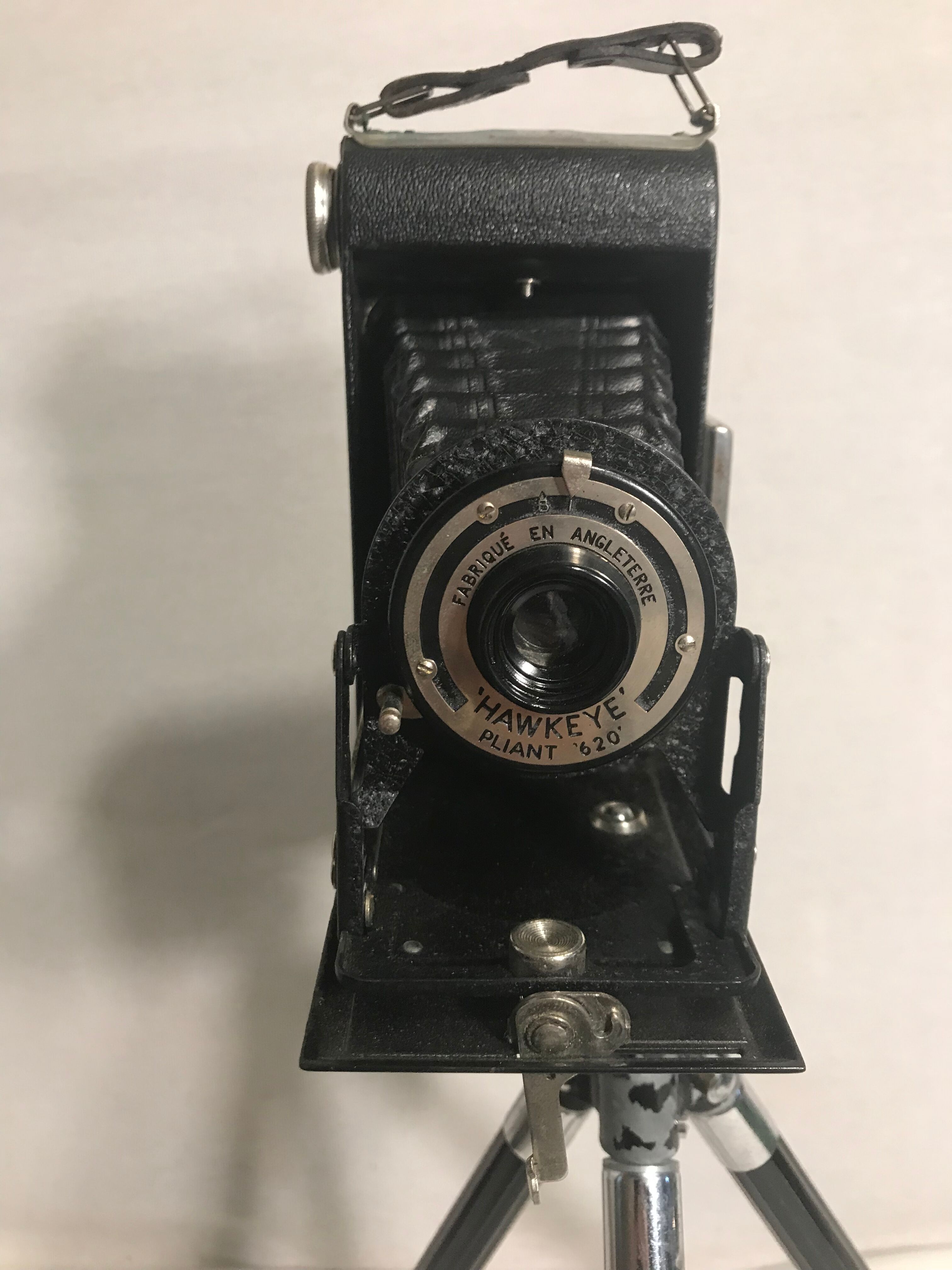 Hawkeye folding camera 620 bellows with tripod
