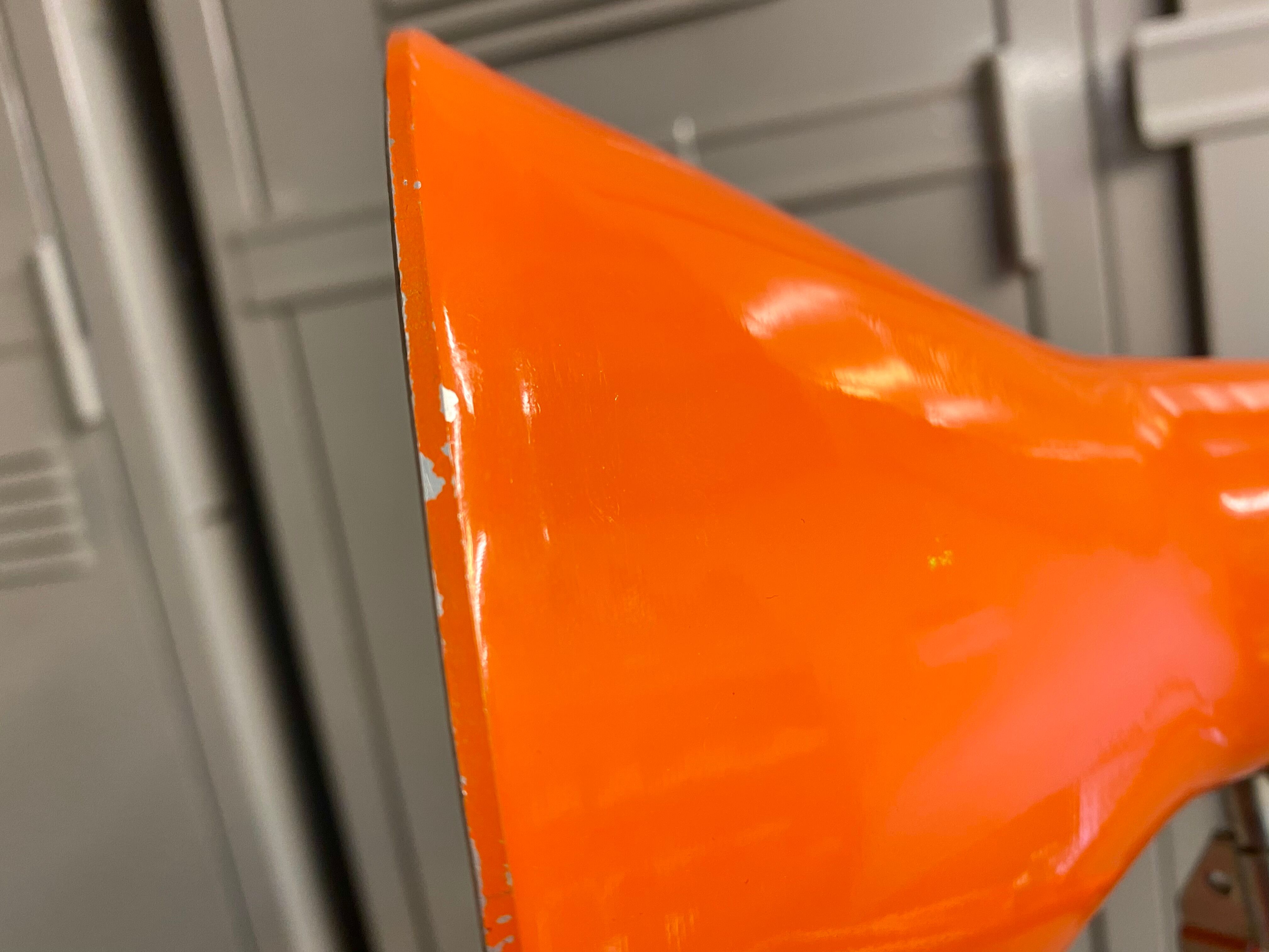 Office lamp architect aluminor France vintage 70s orange