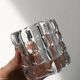 Pencil holder or plant pot in thick crystal glass