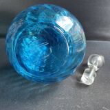 Large enameled blue carafe