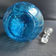 Large enameled blue carafe