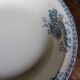 Plat rond creux Terre de fer Bleu Royat Sarreguemines