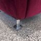 fauteuil velours rouge 1970