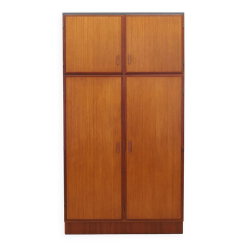 Teak wardrobe, Danish design, 1970s, manufacturer: Omann Jun