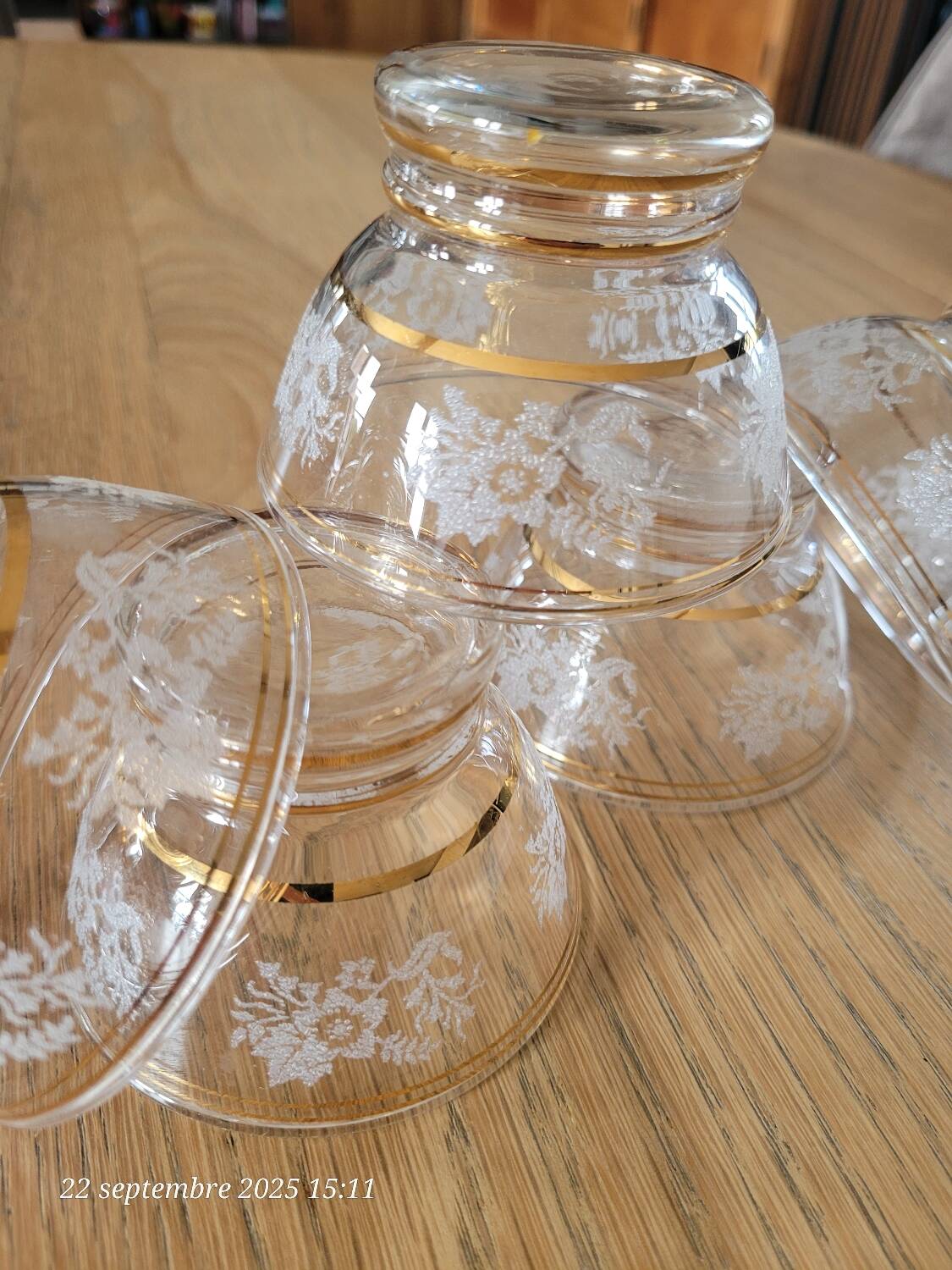 5 coupes à champagne anciennes