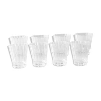 Lot de 4 verres à vin et de 4 verres à eau Paloma Picasso en cristal Villeroy & Boch.