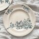 2 flat plates in iron earth “Mignon” Longwy