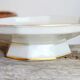 Octagonal porcelain compotier Limoges France