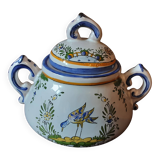 Sugar bowl, Angoulême art earthenware factory, Le Renoleau