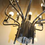 Chandelier from Sciolari in chromed metal, 1970