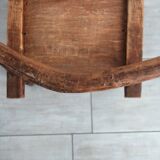 Antique brutalist Baoulé African chair