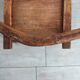 Chaise africaine brutaliste ancienne baoulé