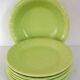 6 antique dinner plates and serving dish Ceramiche, Italy