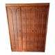 Armoire en rotin verni marron