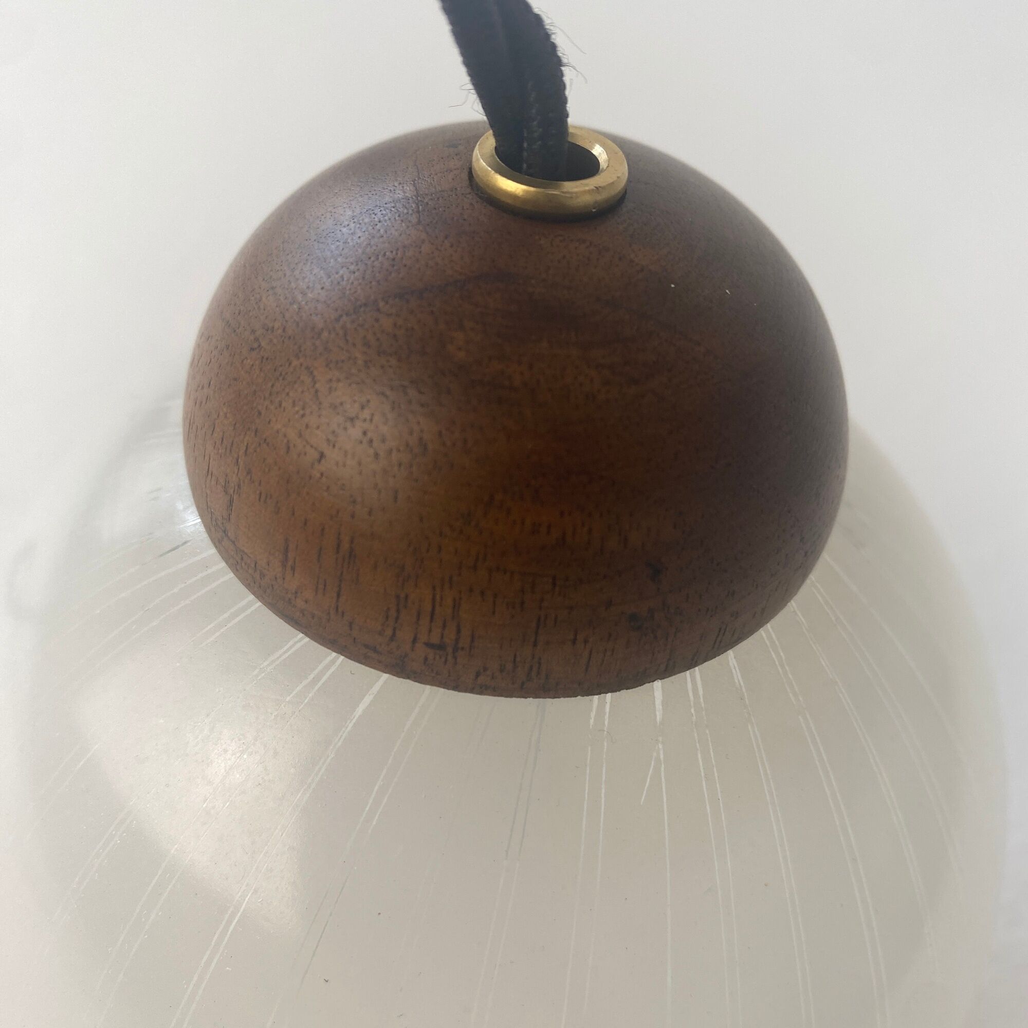 Lot 3 old rifled pendant lamps 1960
