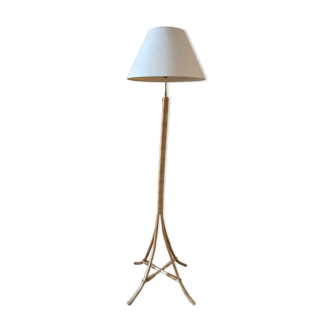 Rattan floor lamp