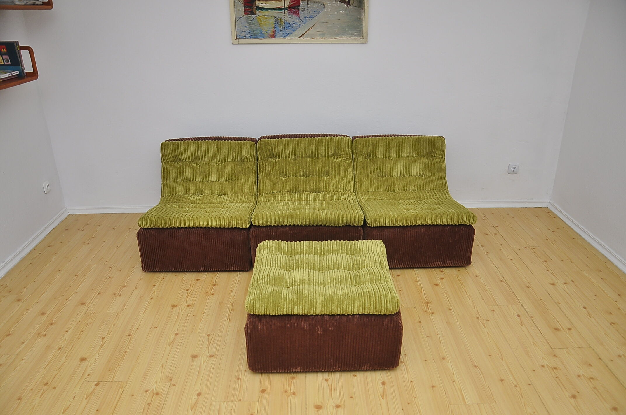 Corduroy modular sofa from DUX, 1970s