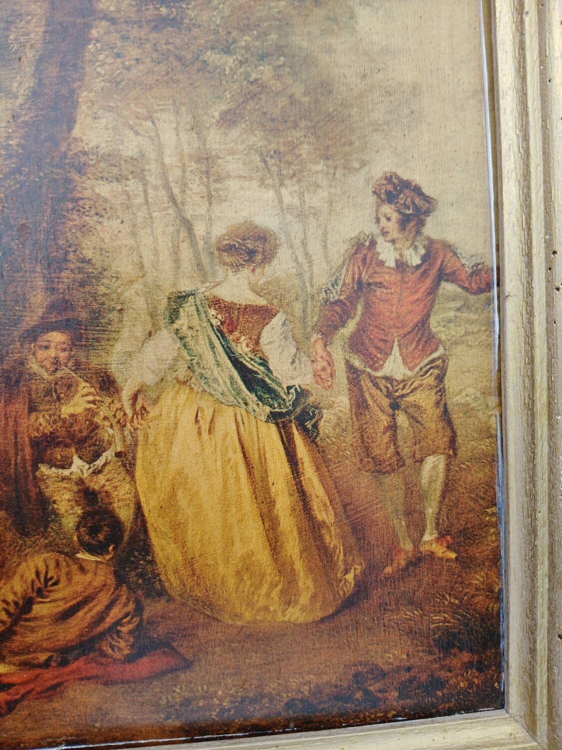 Miroir/ tableau ancien 88 × 42 cm