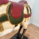 Wooden carousel horse