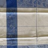 Lot de 6 serviette de table style pensionnat - coton - 50x50 cm