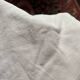 Monogram linen sheet, late 19th century.