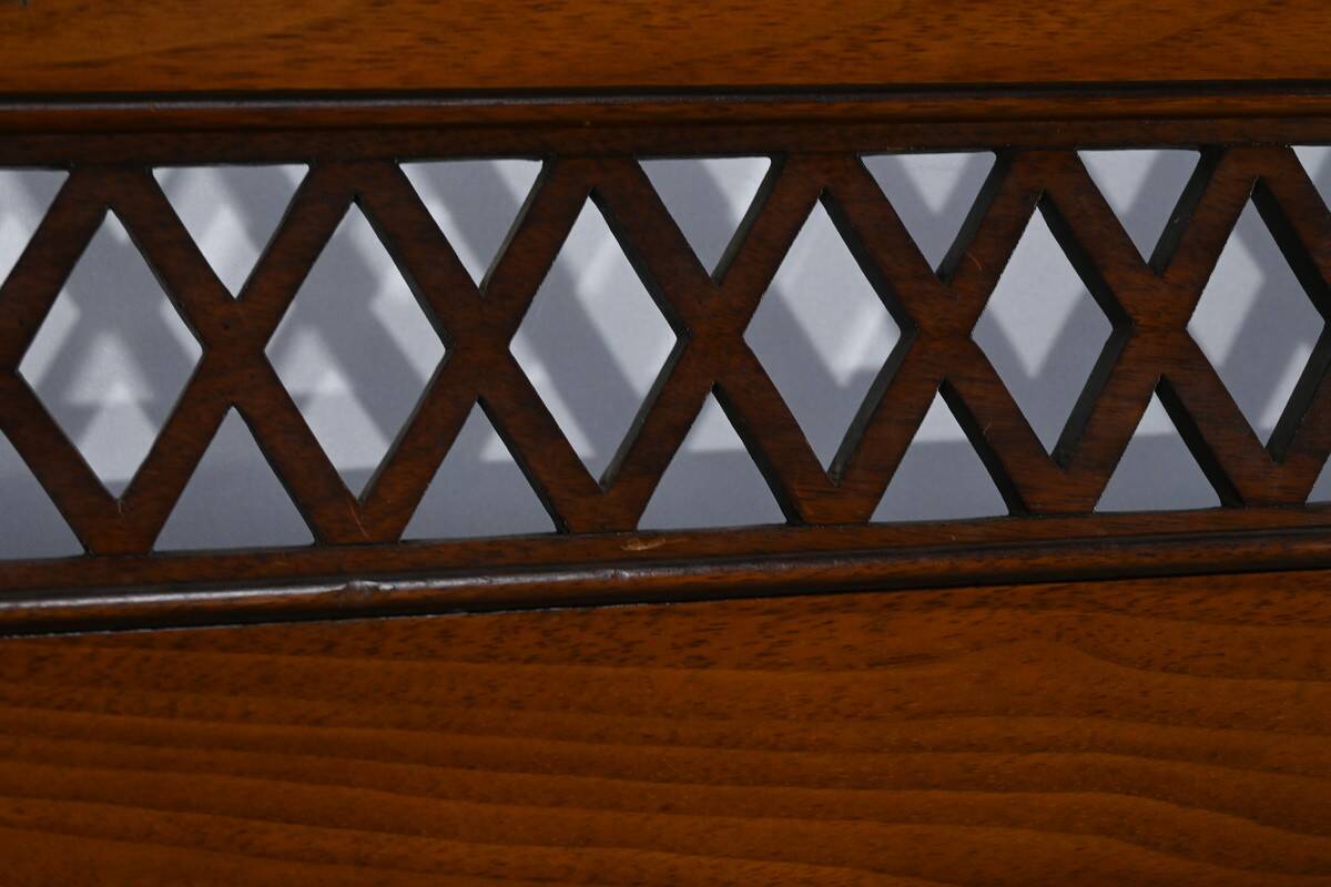 Four-Panel Mahogany Screen – First Part 20th Century