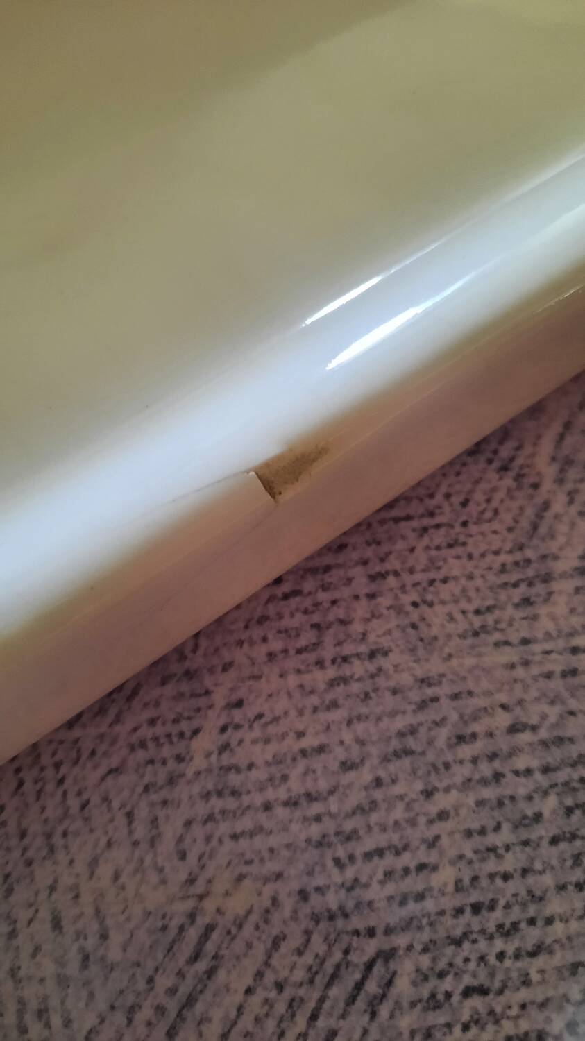 Porcelain bathroom shelf