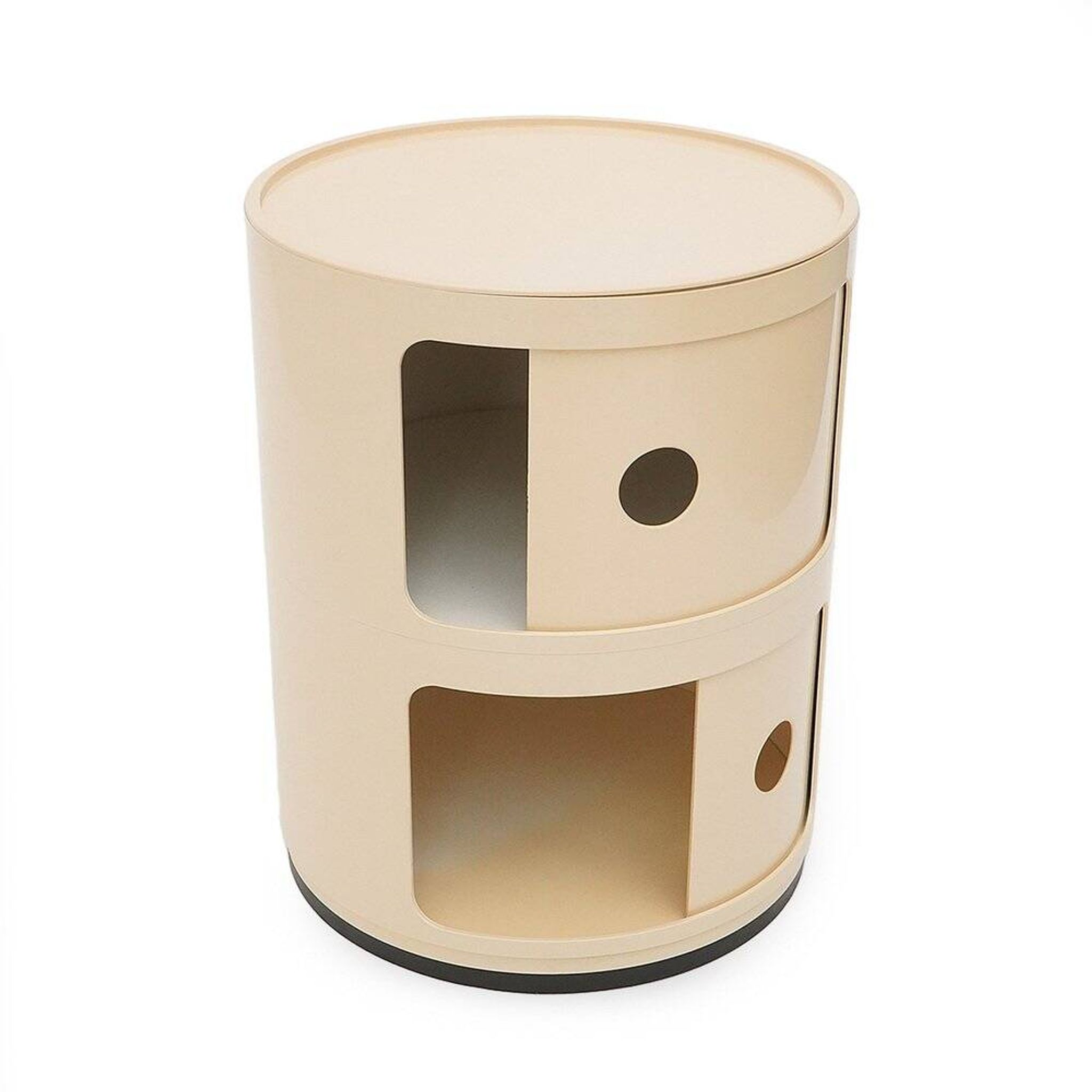 White modular storage unit by Anna Castelli for Kartell, 1970s.