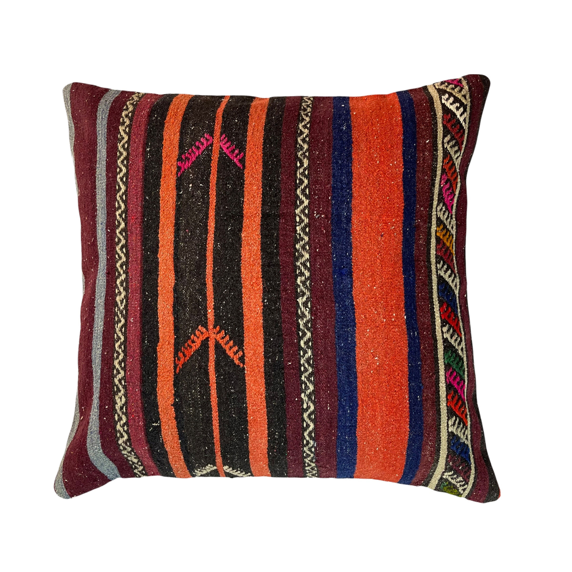 Vintage Turkish KIlim Cushion Cover, 60x60 cm
