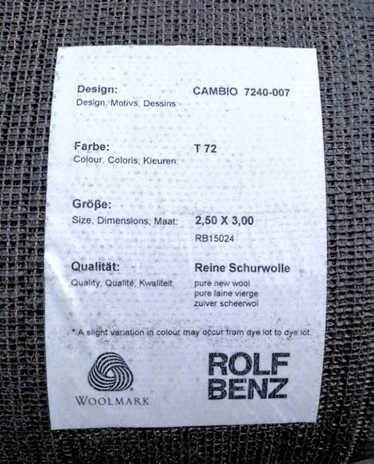 Rolf-Benz carpet model Cambio in outlet -50%
